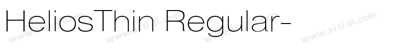 HeliosThin Regular字体转换 HeliosThin Regular字体转换